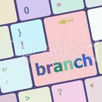 branch word on keyboard key