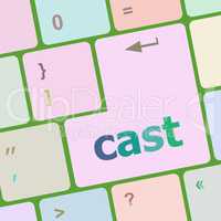 cast word on Modern Computer Keyboards key