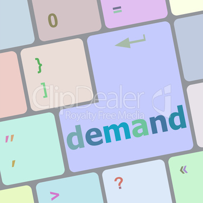 demand button on computer pc keyboard key