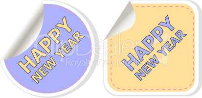 Happy New Year card design. creative concept background for Web and Mobile Applications, template design, business infographic, page, banner.