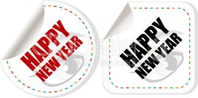 happy new year unique xmas design element. Great design element for congratulation cards, banners and flyers