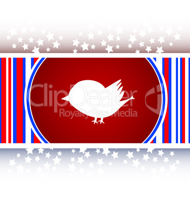 Glossy isolated website and internet web icon with bird symbol