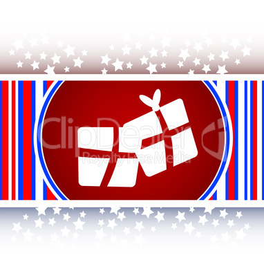 web icon with gift boxes set, holiday concept