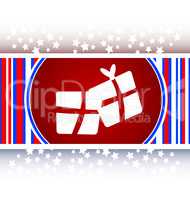 web icon with gift boxes set, holiday concept
