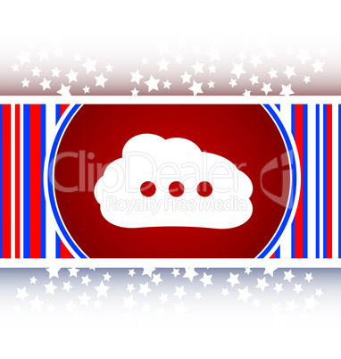 white cloud on internet icon