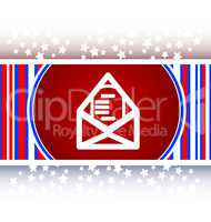 mail envelope icon web button
