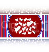 Valentine heart sign set, web button