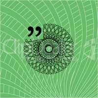 Quotation mark speech bubble. quote sign icon