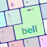 bell button on computer pc keyboard key