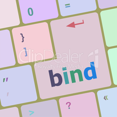bind word on keyboard key, notebook computer button