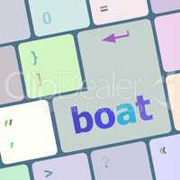 boat button on computer pc keyboard key