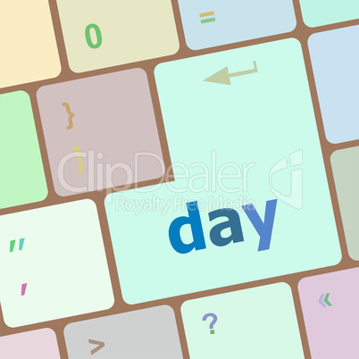 day button on computer pc keyboard key
