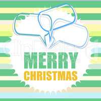 Merry Christmas and Happy New Year lettering Greeting Card.