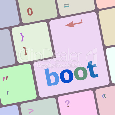 boot button on computer pc keyboard key