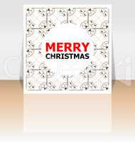 Merry Christmas greeting card - holidays lettering, Happy New Year design