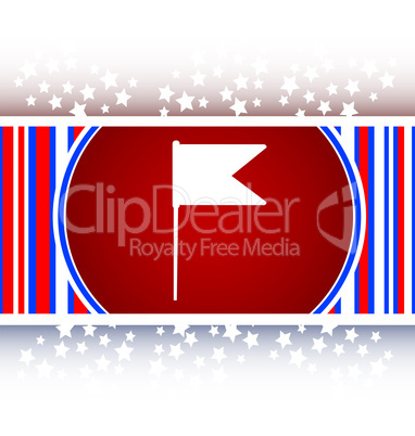 flag sign web button icon