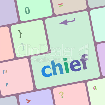 chief button on computer pc keyboard key