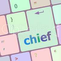 chief button on computer pc keyboard key