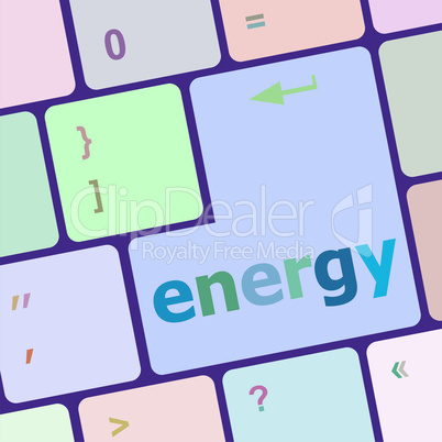 energy button on computer pc keyboard key
