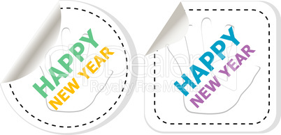 happy new year unique xmas design element. Great design element for congratulation cards, banners and flyers