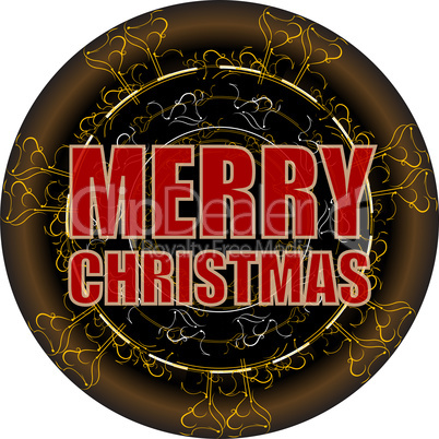 Merry Christmas message and abstract vintage grunge background.