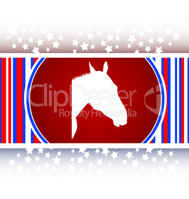 horse sign button, web app icon