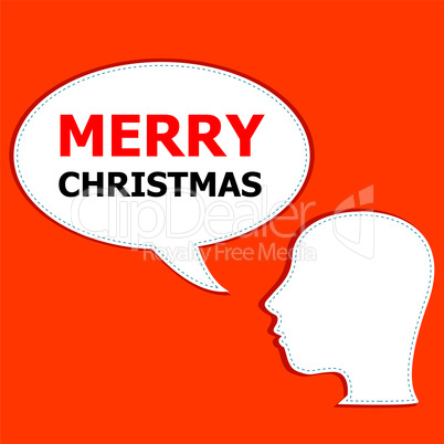 Merry Christmas - unique xmas design element. Great design element for congratulation cards, banners and flyers. Happy new year