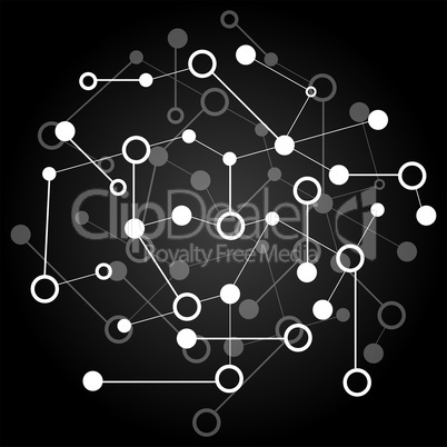 Social Network Graphic Concept. Molecule And Communication Background. Graphic Design Useful For Your Design