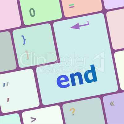 end button on computer pc keyboard key