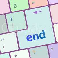 end button on computer pc keyboard key