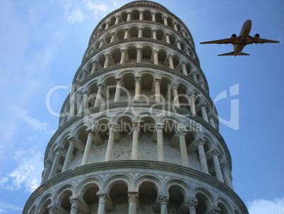 Pisa Tower Plane