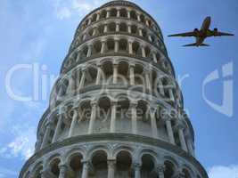 Pisa Tower Plane