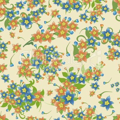 elegant floral seamless pattern background for your design