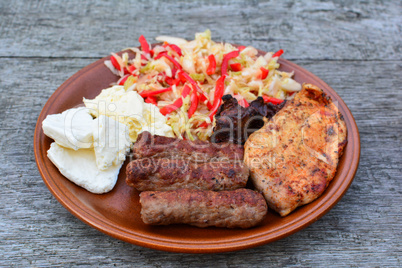 Healthy meal on the table