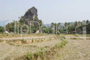 Landschaft um Vang Vieng, Laos, Asien