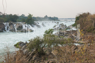 Khone Phapheng Wasserfall, Laos, Asien