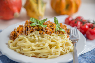 Pasta mit Bolognese Sauce