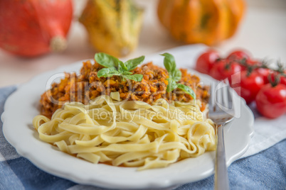 Pasta mit Bolognese Sauce