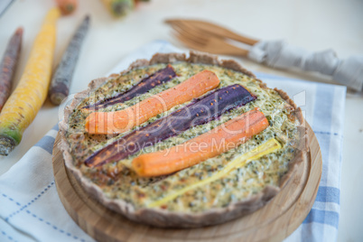 Karotten Quiche