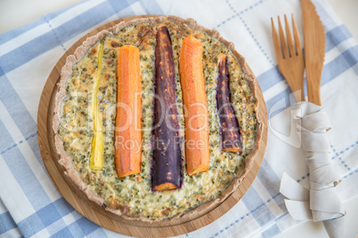 Karotten Quiche