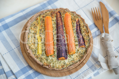 Karotten Quiche