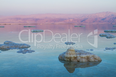 Beautiful coast of the Dead Sea .