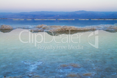 Beautiful coast of the Dead Sea .