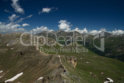 Landschaft an der Grossglockner Hochalpenstrasse, Österreich