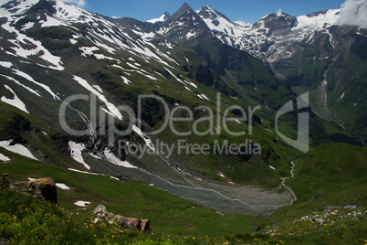 Landschaft an der Grossglockner Hochalpenstrasse, Österreich