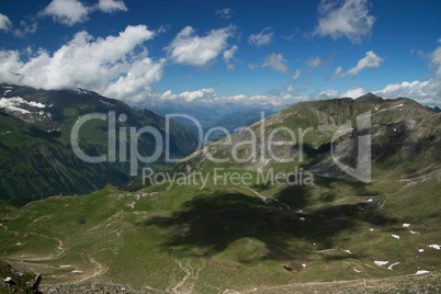 Landschaft an der Grossglockner Hochalpenstrasse, Österreich