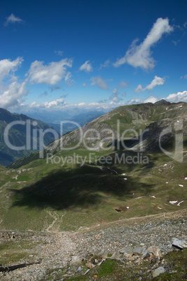 Landschaft an der Grossglockner Hochalpenstrasse, Österreich