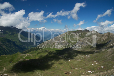 Landschaft an der Grossglockner Hochalpenstrasse, Österreich