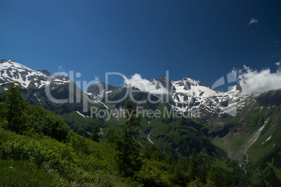 Landschaft an der Grossglockner Hochalpenstrasse, Österreich