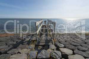 Control dock on a water luis on the island Vlieland.